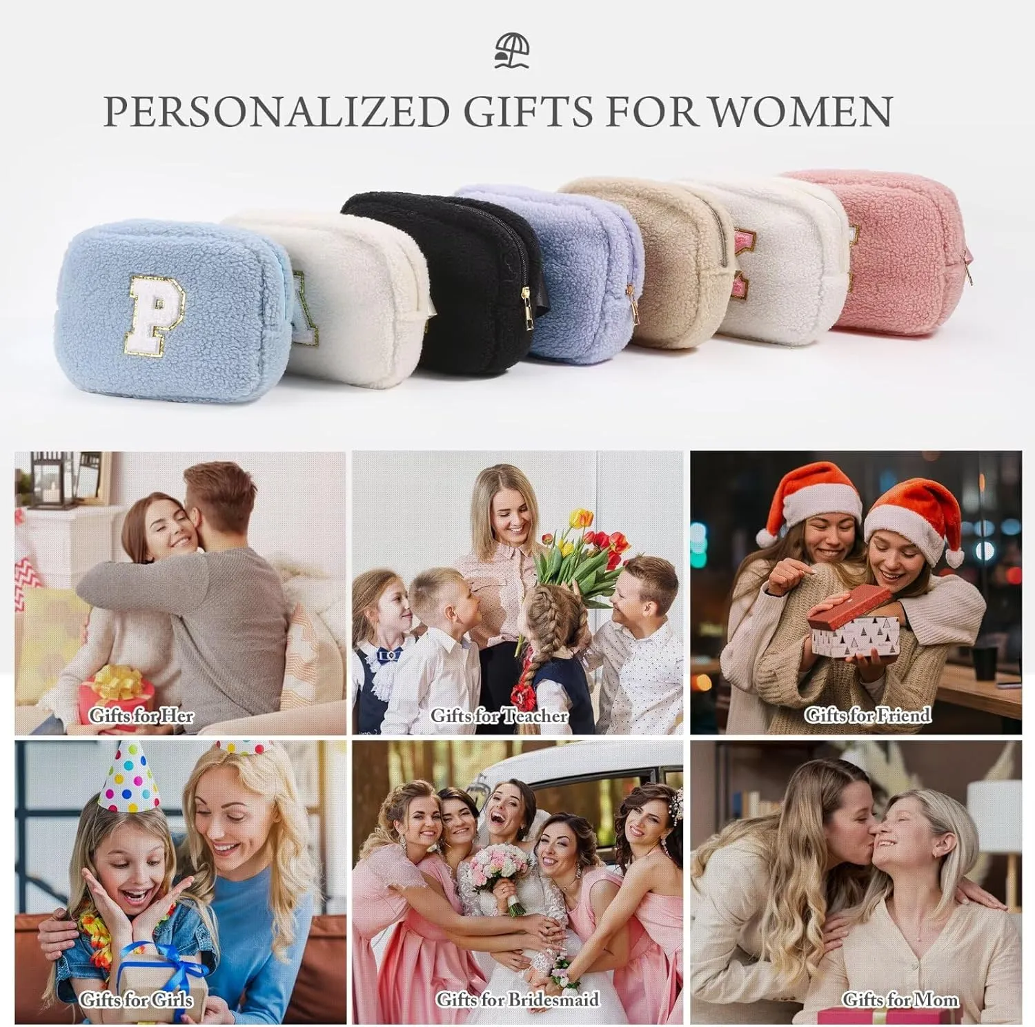 YOOLIFE Party Favors Bags for Kids 8-12, White D