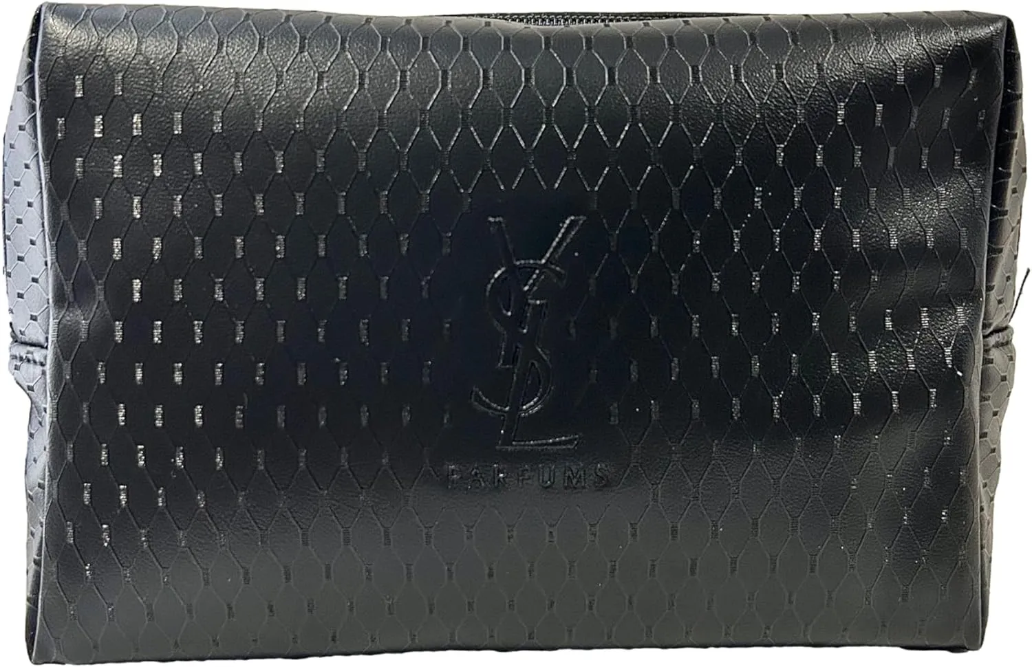 Yves Saint Laurent (UNISEX YSL Parfum Toiletry Black Zip Pouch Fragrance Bag (7L X 4.75H X 3W) - 0220
