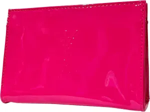 Yves Saint Laurent YSL Cosmetic Pink Snap Pouch Makeup Bag YSL Fragrance Bag (7L X 4.5H X 2W) - SMALL