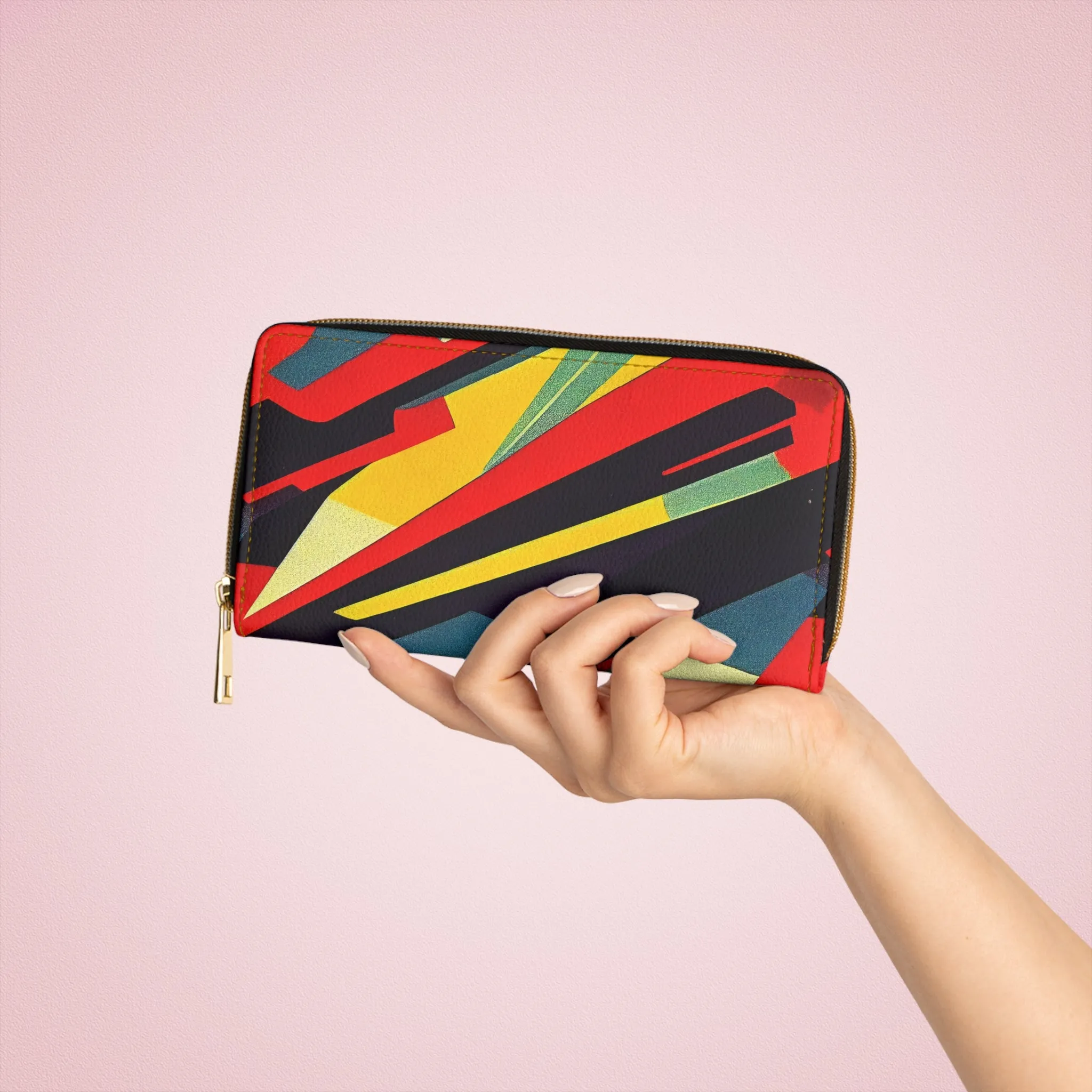 Zipper Wallet - Pulp Galaxy Abstract