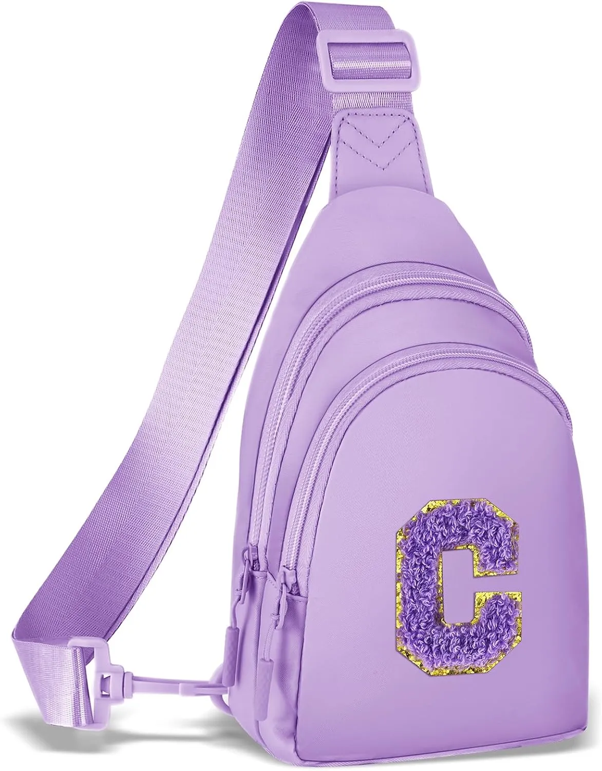 ZLFSRQ Small Initial Sling Bag Crossbody Bag for Women Cute Personalized Letter Chest Bag Fanny Pack Cross Body Purse